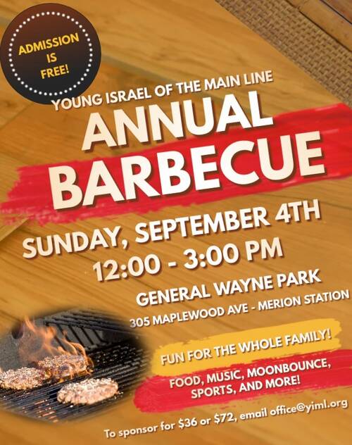 Banner Image for YIML Annual Shul BBQ